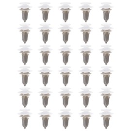 OTOTEC 30pcs DYC10031L Plastic Automobile Car Rear Bumper Corner Cover Trim Clip Rivet Fastener Compatible with Land Rover Discovery MK2 1998-2004 White Grey
