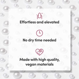 Glamnetic Nail Stickers for Nail Art - Pearlfect | 3D Pearl Adhesive Nail Decals, Customizable | 120 Gems Per Sticker Sheet, 4 Sizes