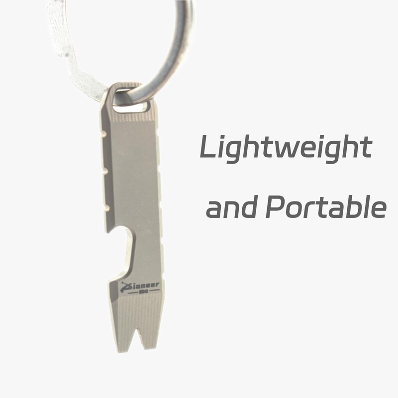 Titanium Mini EDC Pry Bar, Mini Crowbar, Multi-tool Scraper Opener,