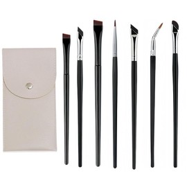 Esforzarse 7 Pieces Eyeliner Brush Set, Precise Gel Eyeliner Brush, Professional Eye Makeup with Eyeliner Brush, Angled Eyeliner Brush, Eyeshadow Brush