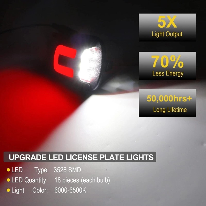 SP 3PCS For Dodge Dakota SLT 1997-2011 LED Third Brake
