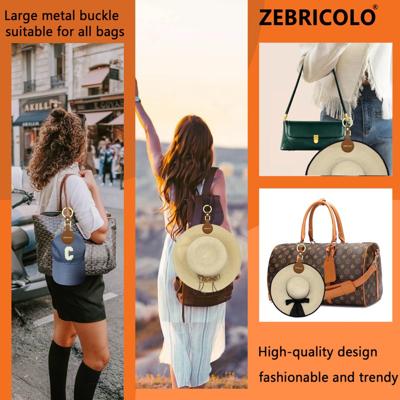Zebrlcolo Hat Clip for Travel, 360-Degree Swing, Hands-Free, No Hat