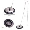 DBOO 2 Pack Universal Bathtub Plug And Chain Drain Stopper