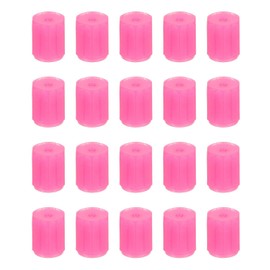 PATIKIL 20 PCS Tire Valve Stem Caps, 8MM Car Wheel Valve Cap Universal Air Valve Cover Vehicle Exterior Accessories for Car Bike Motorcycle Truck, Pink