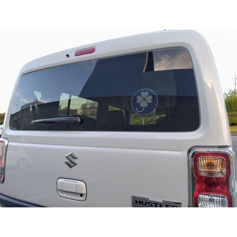 Handicapped Signs (Four Leaf Mark), Removable From Inside Window, Suction