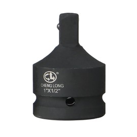Impact Adaptor 1" to 1/2" Air Impact Sleeve Drive Pneumatic Reducer Converter Impact Tool for Impact Driver Conversions, Ratchet Wrenches (Pack of 1)