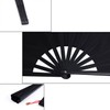 HONSHEN 2 Pack ABS Large Rave Clack Folding Hand Fan/Traditional