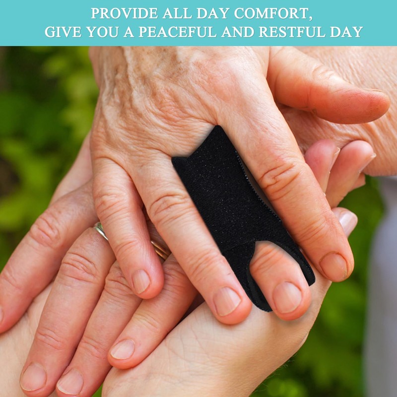 Upgraded Finger Splint Finger Buddy Splints with 2 Metal Bars,