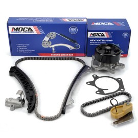 MOCA Timing Chain Kit Water Pump Fit 2011-2012 for Nissan Juke 1.6L 1618CC l4 GAS DOHC Turbocharged & 2013-2018 for Nissan Sentra 1.8L 1798CC 110Cu. In. l4 GAS DOHC Naturally Aspirated