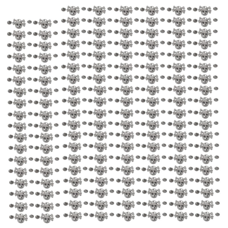 150 Sets DIY Skull Rivets Gothic Style Rustproof Exquisite Fines