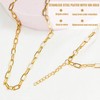 10 Pcs Chain Charm Necklace Bracelets Kit,DIY Paperclip Link Chain