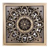 Copper Floor Drain Squared Retro Large Flow Odor Proof Shower