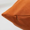 JUSPURBET Burnt Orange Velvet Throw Pillow Covers 26x26 inch Set