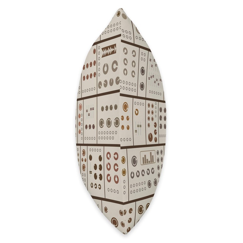 Modular Synthesizer Player Throw Pillow