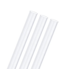 M METERXITY 3 Pack Clear Rigid PVC Pipe 11mm (0.43") Inner Diameter x 12mm (0.47") Outer Diameter 1ft Round Plastic Tube for Water Tubing, Aquarium/Wire Protection, High Hardness PVC Tubing [305mm