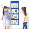 Reallnaive 6 Pcs Storage Pocket Chart for Classroom 37.4 x