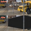 UPGRADE Privacy Screen Fence Customized 6x22 FT Black Outdoor HDPE