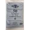 50 Pcs X 72-77L Black Garbage Bin Liners Economy Bags