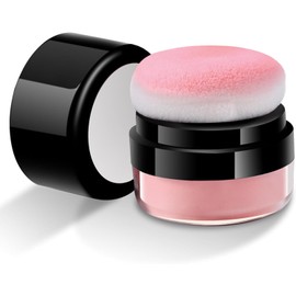 Rubor en polvo, contorno facial, cojín de aire mate, rubor en polvo, suave, fino y natural suelto con soplo de hongo para niñas y mujeres para uso diario