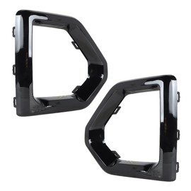 WFLNHB 2Pcs Front Bumper Fog Light Outer Bezel Replacement for Sierra Denali SLT AT4 2019 2020 2021 Left+Right Side