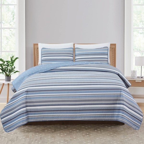 Market & Place 2 Piece Reversible Quilt Set with Sham