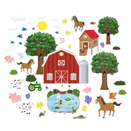 Farm Animals Wall Decals, Kids Room Decor Stickers, Preschool Classroom Playroom