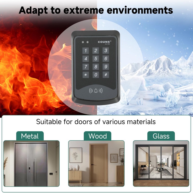 Access Control System RFID 600 lbs Electromagnetic Door Lock with