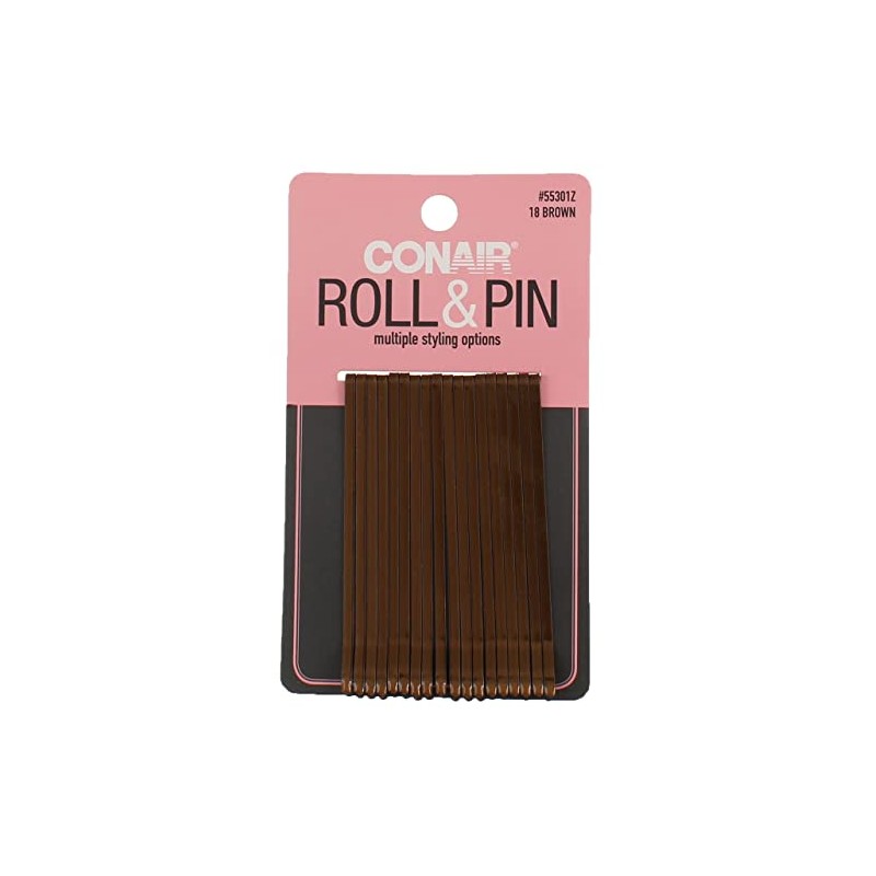 Conair Brown Roller Pins, 6.1 Oz