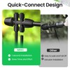 MIXC 4 Packs 1/2''to 1/4''Barbed Tee Quick Connector,Drip Irrigation Fittings