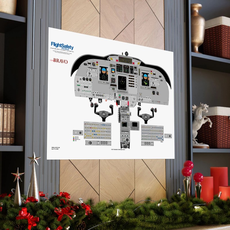 Cucure2016 Cessna Citation Bravo Cockpit Training Poster 36in x 48in