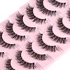 FARRED Cat Eye Lashes Natural Eyelashes Short Wispy Lash Strips