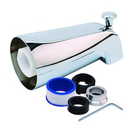 EZ-FLO 15067 Universal Tub Spout with Diverter, 5-1/8 inch, Chrome