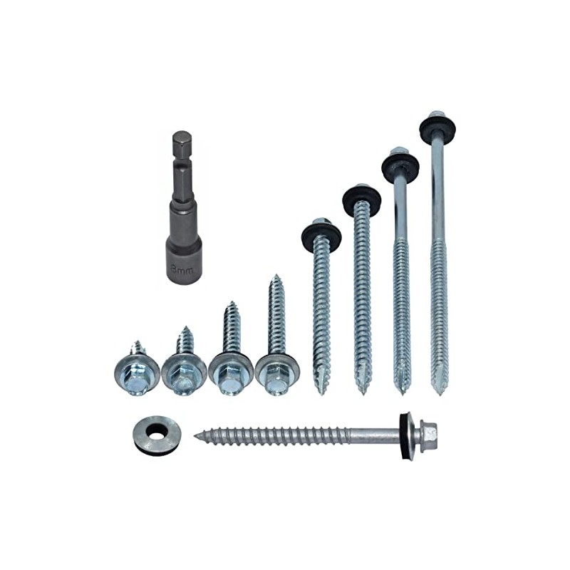 50, 6.3 x 60mm Corrugated Timber Roofing CLADDING Screws 16mm