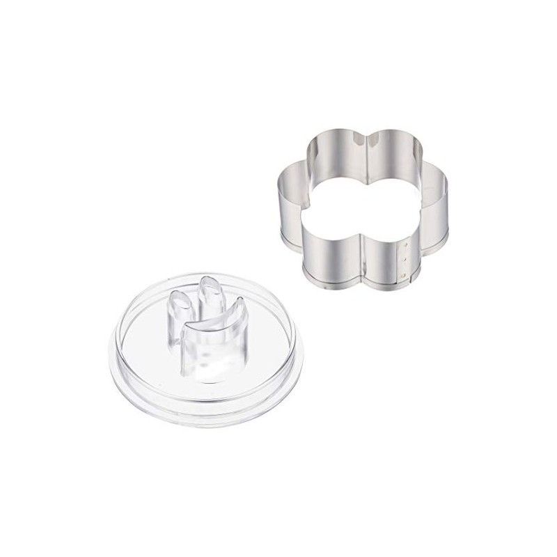 Tiger Crown Cookie Cutter, Silver, Clear, 2.8 x 2.8 x