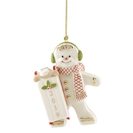 Lenox 884442 2019 Sledding Gingerbread Ornament