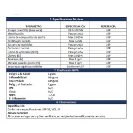QualiLab Bicarbonato Sodio R.a./usp Presentación 1 Kg