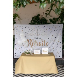 Livre d'or retraite blanc et or (x1)