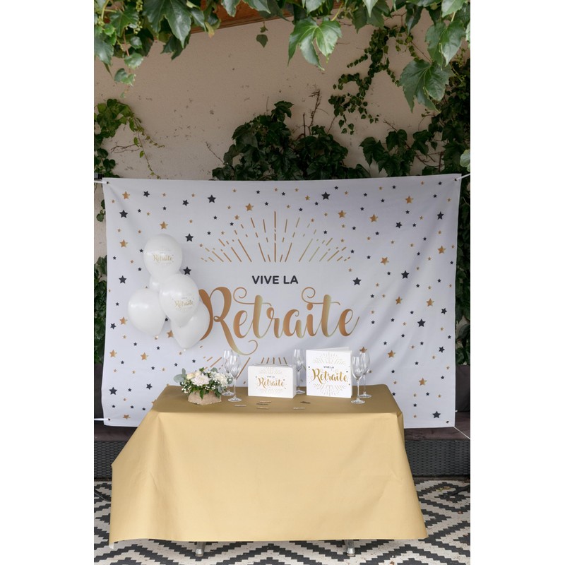 Livre d'or retraite blanc et or (x1)