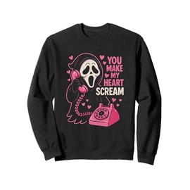 Cute Creepy Horror Make My Heart Scream Valentine’s Day Sweatshirt