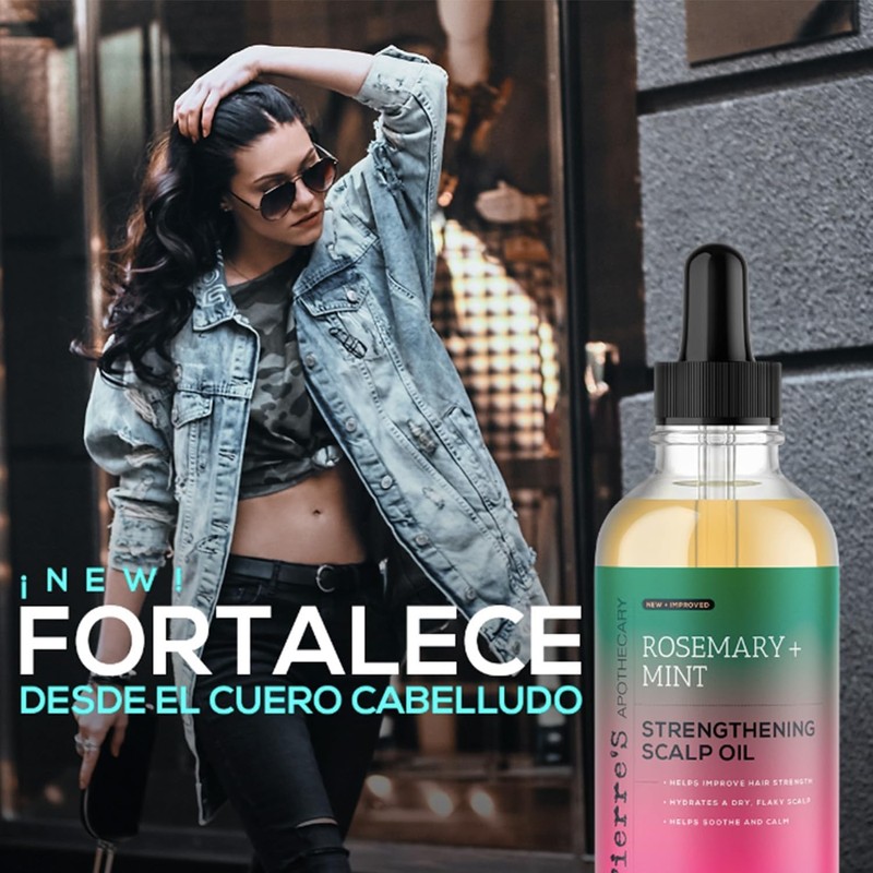 Piere's Apothecary Rosemary & Mint Strengthening Scalp Oil