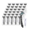 Lilingsty Disposable Razors Bulk, Gray Razors Individually Wrapped Bulk, With