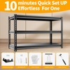 cynnda 3-Tier 48”D X 17.7”W X 40”H Garage Shelving Heavy