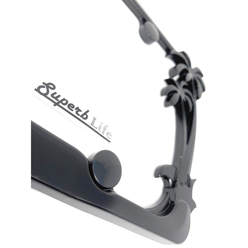 Tropical Palm Tree Chrome Polished License Plate Frame (2 Frames)