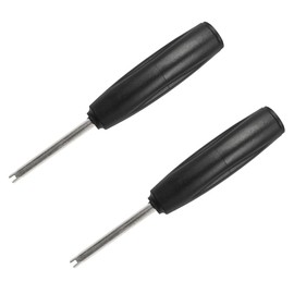 LHDOS 2PCS Tire Valve Core Torque Tool, Single Head Valve Core Removal Tool, Schrader Valve Core Remover Installer Tool to Avoid TPMS Damage, Auto Tire Repair Tool (2Pcs Valve Core Torque Tool)