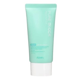 A'PIEU Pure Block Aqua Sun Gel SPF50+ PA+++ 50ml – Protección Solar Ligera e Hidratante para Piel Sensible