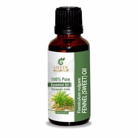 Sheer Essence Fennel Sweet Oil (Foeniculum Vulgare) Essential Oil 100% Pure Natural Undiluted Uncut Therapeutic Grade Oil 3.38 FL.OZ