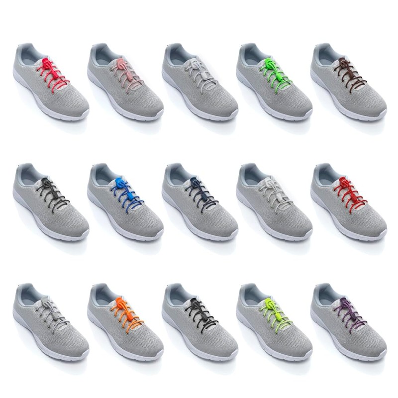 ALPHAPACE PACE LOCKS elastic no-tie shoelaces, shoelaces without laces, slip-on