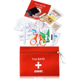 OHKEY 救急セット ファーストエイド キット ポイズンリムーバー 登山 アウトドア 防災 救急箱 小型