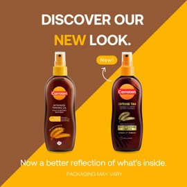 Carroten Carroten Intensive Tanning Oil 150 ml - Tan Accelerator with Carrot and Coconut Oils - Sunbed Tanning Accelerator with Vitamin A & E - SPF0