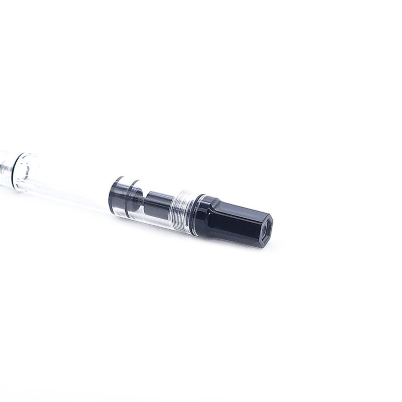 TWSBI Eco Black, F Nib Fountain Pen-Demonstrator, Piston, Tone Alloy